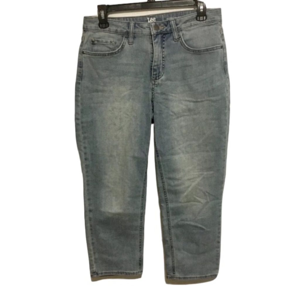Lee Riders Mid Rise Capri Size 10 Light Wash